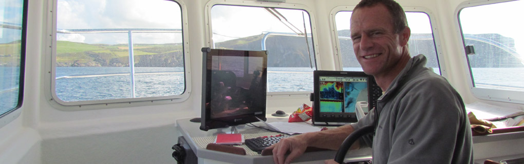 Your skipper, Carl Davies.